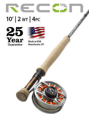 Recon 2-weight 10' Fly Rod [2YLB-51-64] - $598.00 : Anglers Xstream,  Outfitters and Sports Wear