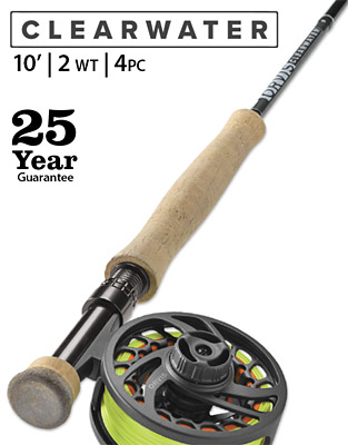 CLEARWATER 2-WEIGHT 10' FLY ROD [25SP-51-51] - $249.00 : Anglers